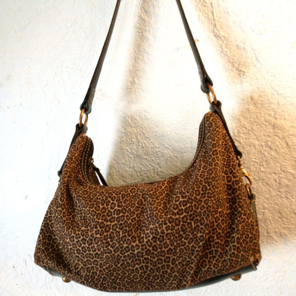Fossil cheetah print shoulder bag
